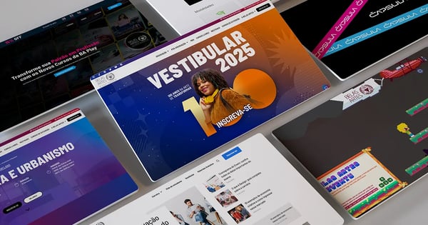 Montagem de telas com projetos da Belas Artes desenvolvido por Raphael Pereira