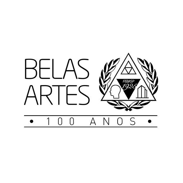 Logo de 100 anos do centro universitário Belas Artes